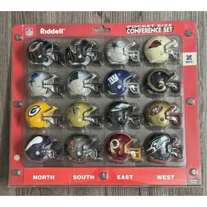 NFL NFC Riddell Pocket Size Helmets Conference Set